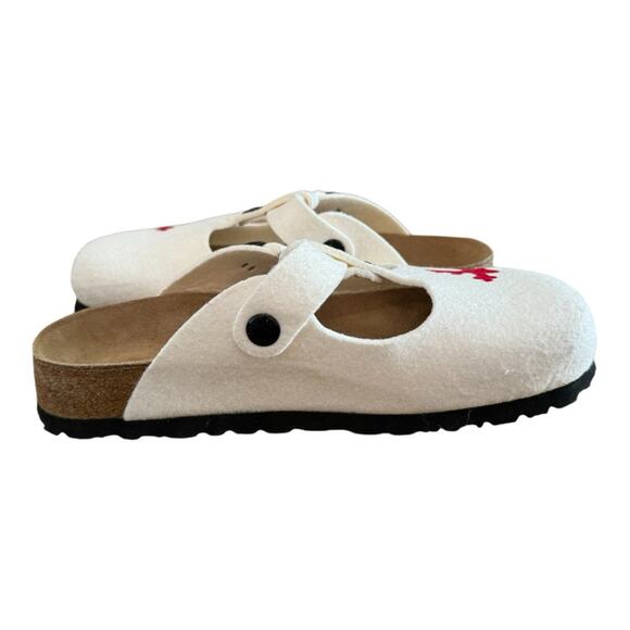 Birkenstock Papillio Slip On Felt Sandals Winter Christmas Size 35 US Size 4-4.5 - Picture 7 of 16